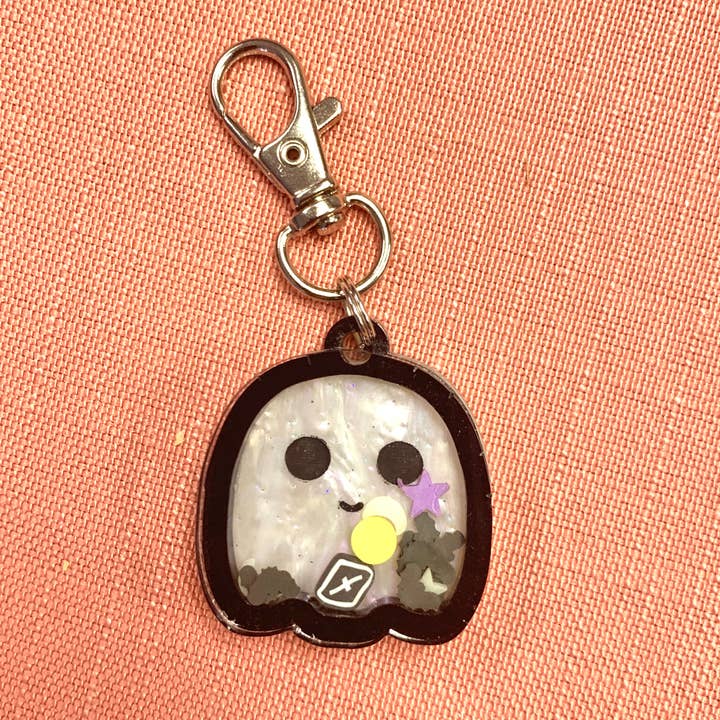 Ghost Shaker Key Tag for wholesale by The mad crafter
