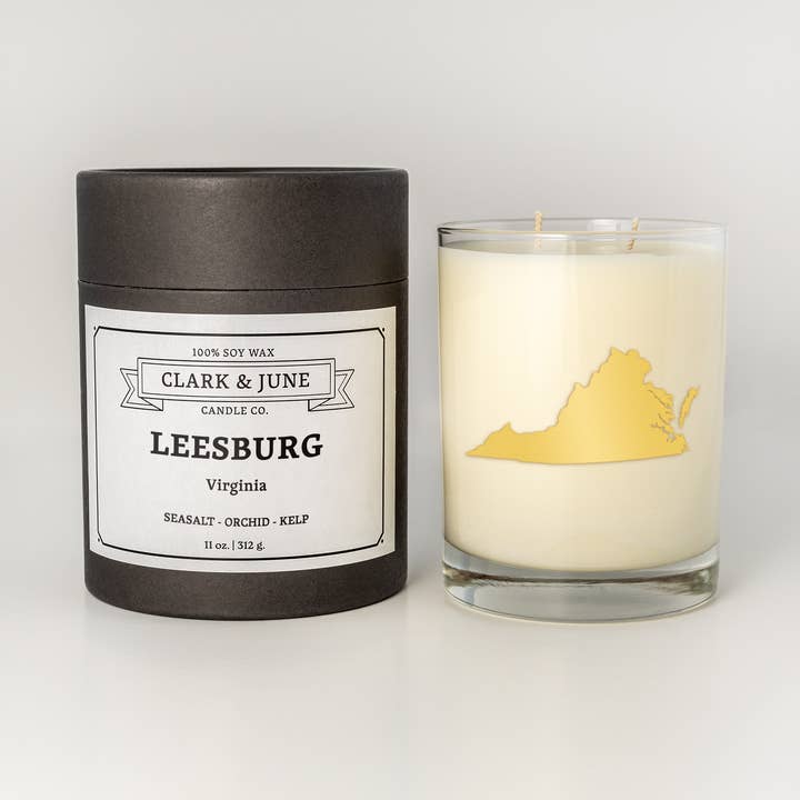 Leesburg |Seasalt - Orchid - Kelp 11oz Soy Candle for wholesale by Clark & June Candle Co.