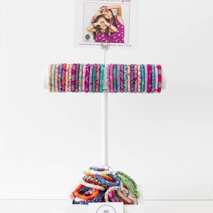 Aid Through Trade - Wholesale Beaded Bracelet - Kids - Rollies® for Kids - Candy Castle - Set of 20 2