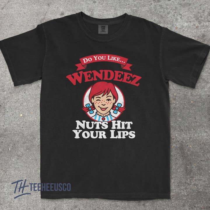Wendeez Nuts Hit Your Lips Retro Meme Shirt for wholesale by TheKingShirt