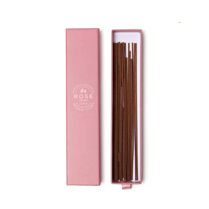 123 Farm - Wholesale Incense - Rose + Mint Aromatherapy Incense Sticks – 25 Pcs Boxed1