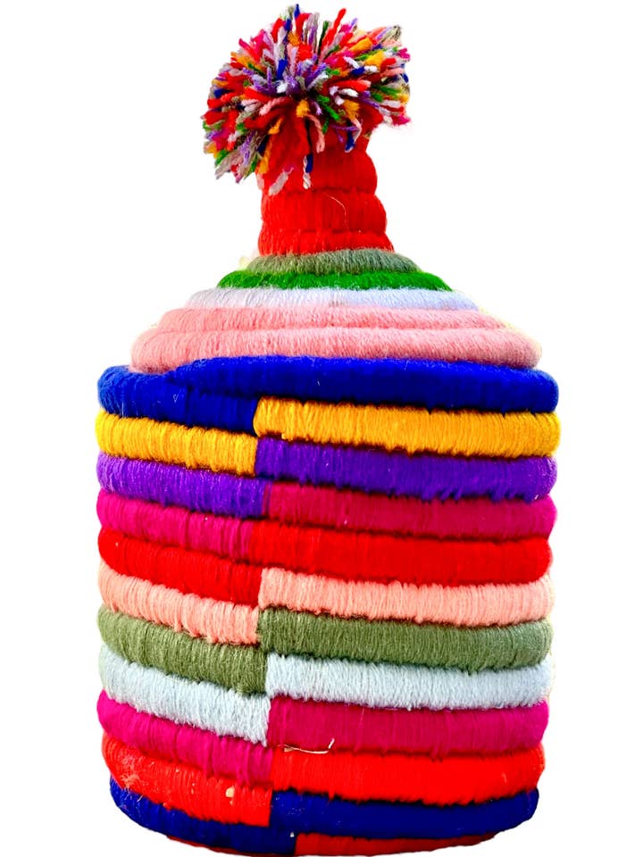 SOUK Basket with POMPOM for wholesale by SOUK in the CITY