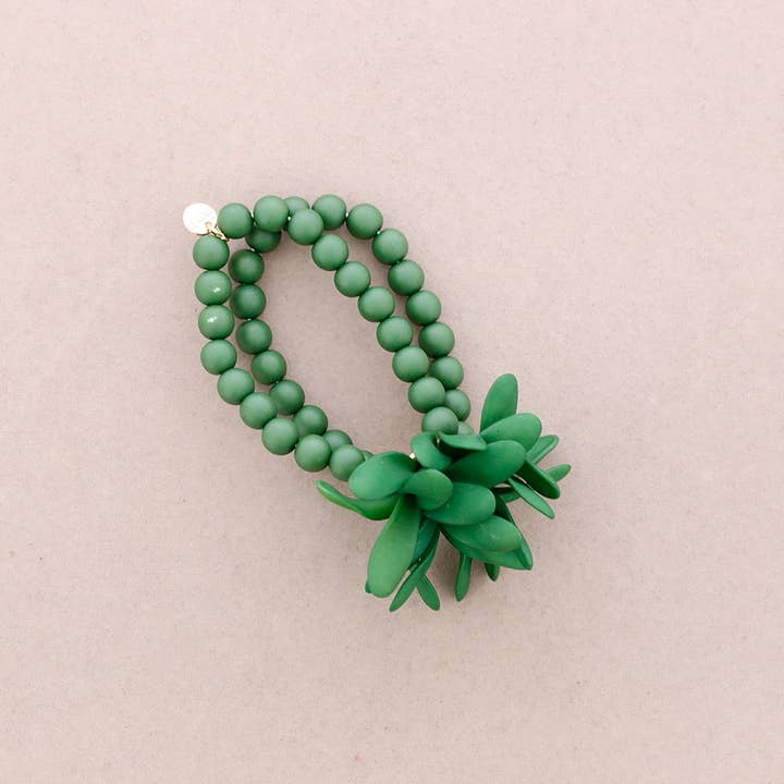 Sonata - Wholesale Beaded Bracelet - ELASTIC BRACELET RESIN FLOWER BEADS6