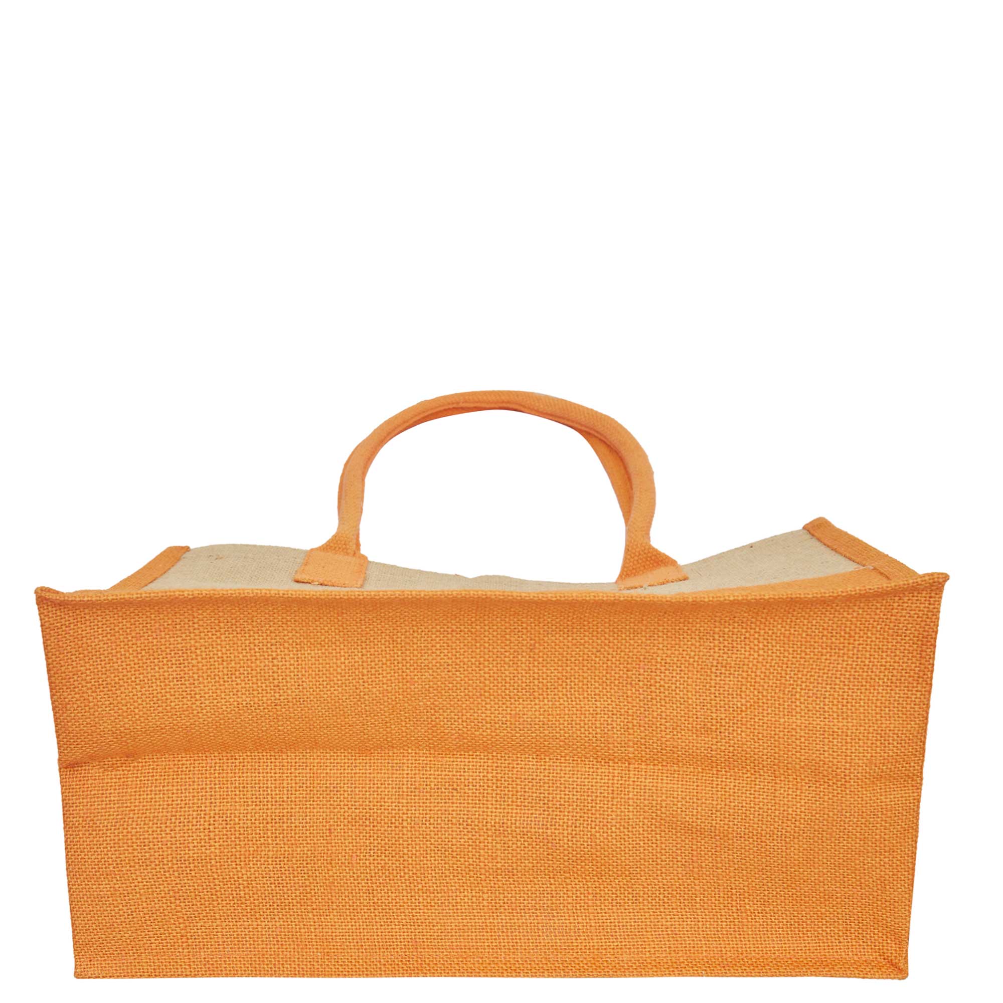 ecojutebags – wholesale Tote bag – Unisex – Pack 4 Jute Shopping Bags– Two-Tone Design with Long Handles27