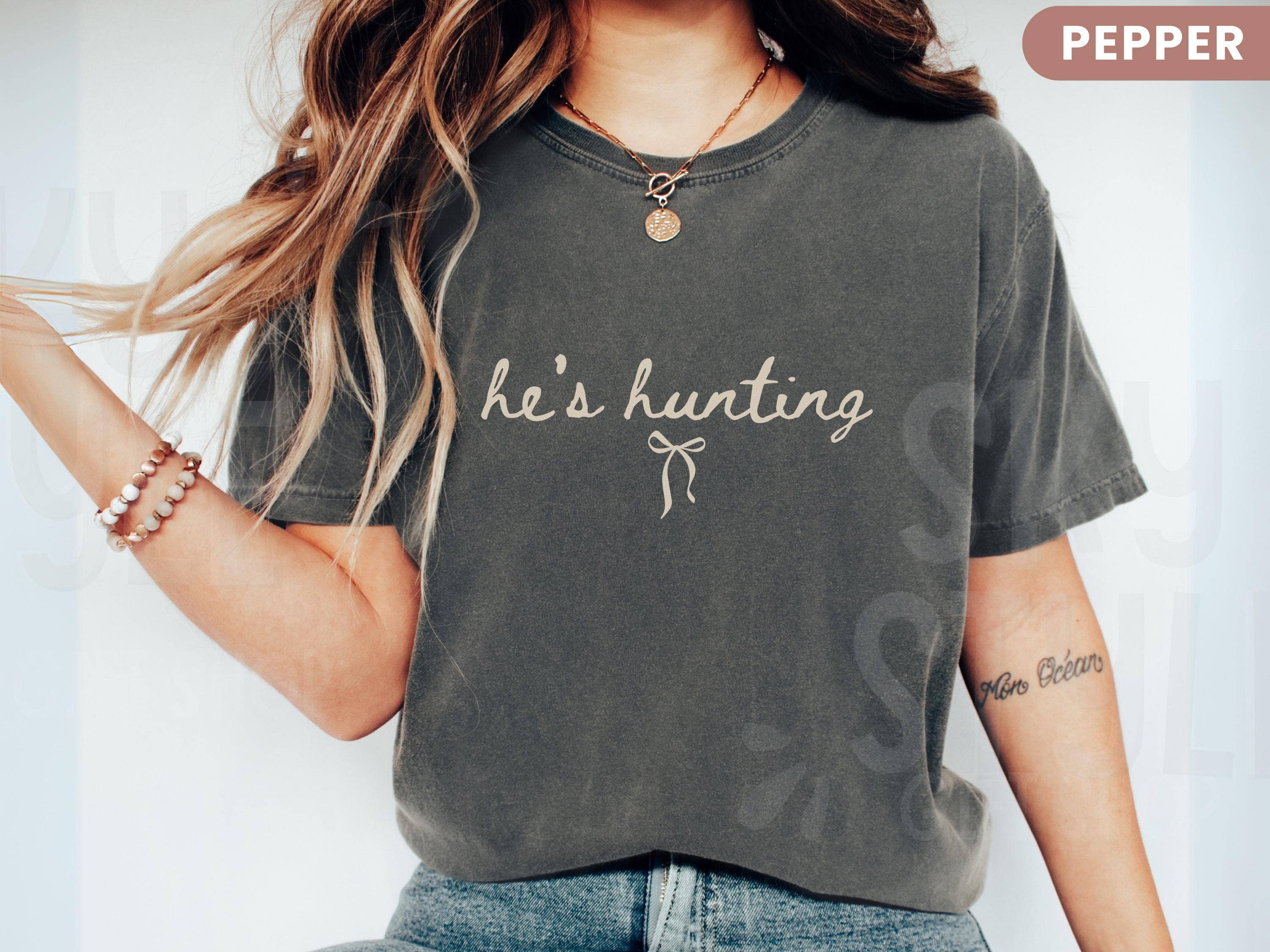 NVC Ecommerce LLC - Wholesale T-Shirt (Graphic) - Women's - He's Hunting Shirt, Wife Hunting Wife Sweatshirt2