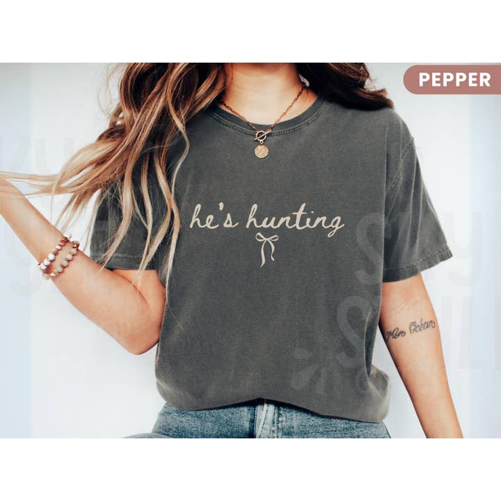 NVC Ecommerce LLC - Wholesale T-Shirt (Graphic) - Women's - He's Hunting Shirt, Wife Hunting Wife Sweatshirt2