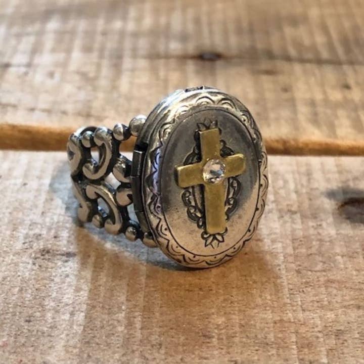 Prayer Locket Ring for wholesale by Lorraine Frances Jewelry