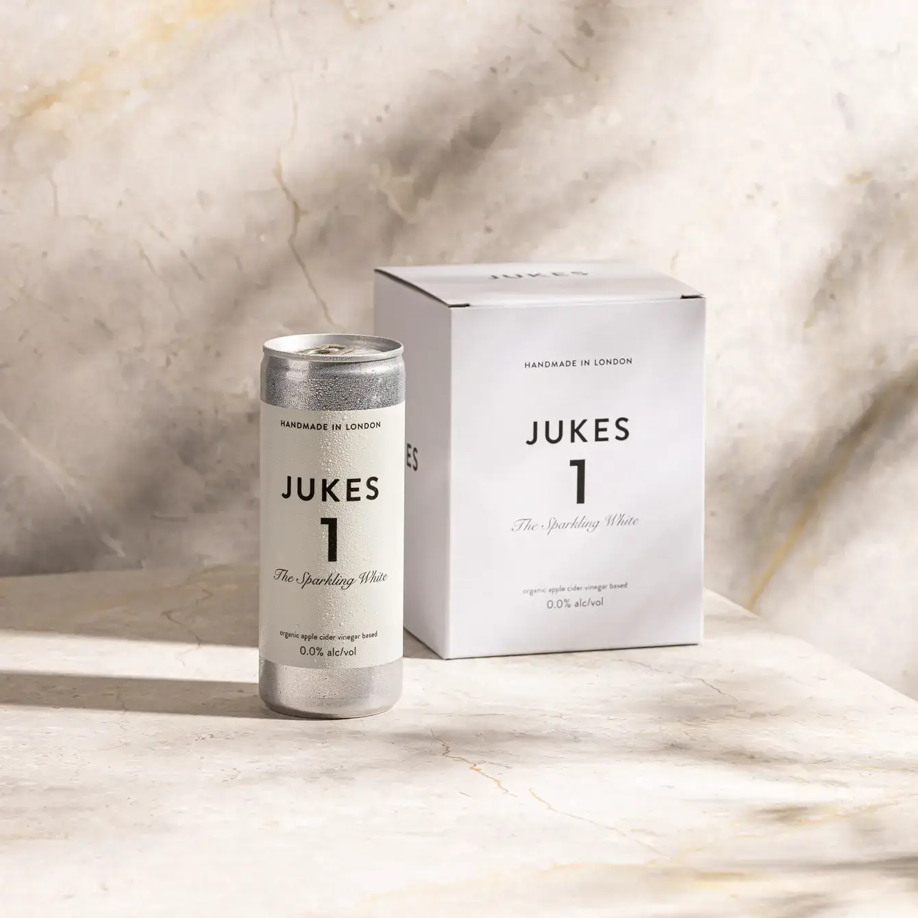 Jukes Cordialities - Vente Apéritifs sans alcool/mocktails - Jukes 1 - The Sparkling White - Boîte de 41