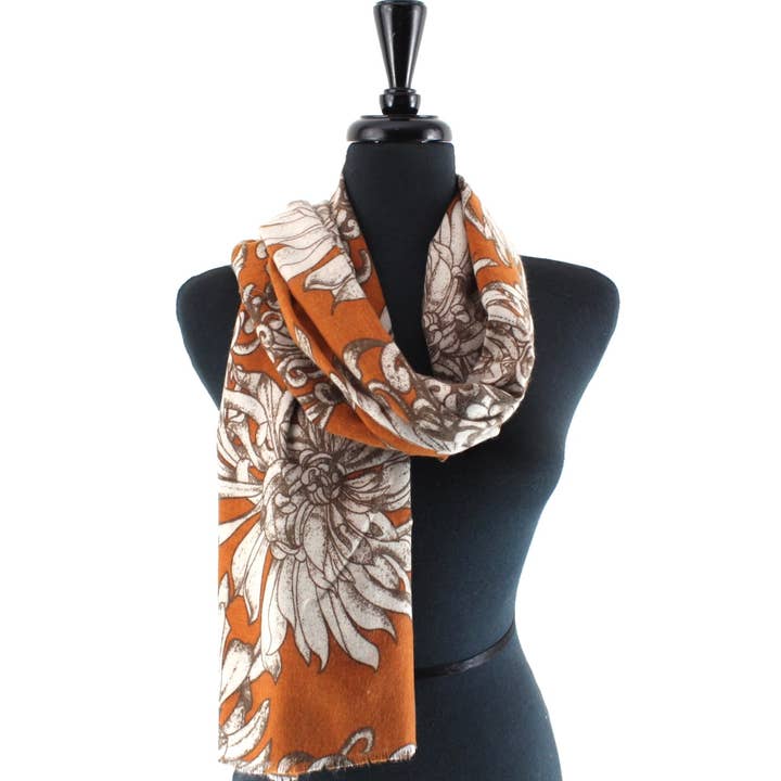 Pretty Persuasions - Wholesale Scarf - Women's - S25241 Cashmere-Like Printed Scarf3