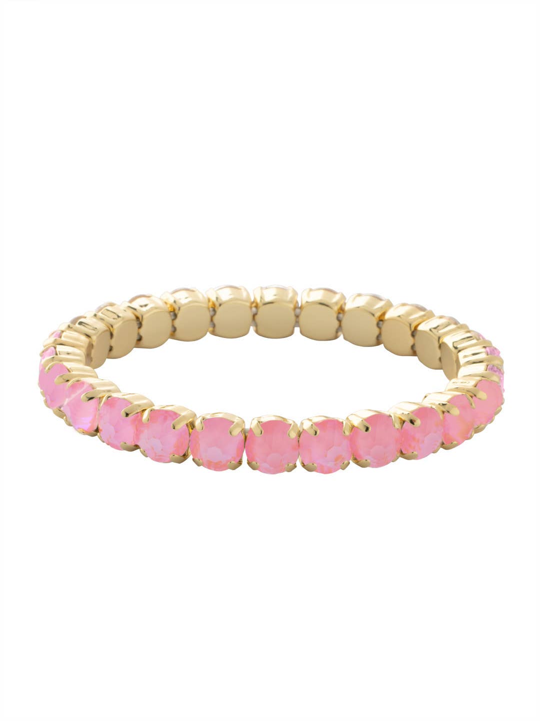 Pink 8 inch Sienna Stretch Bracelet - BFD60BGLRD for wholesale on Faire