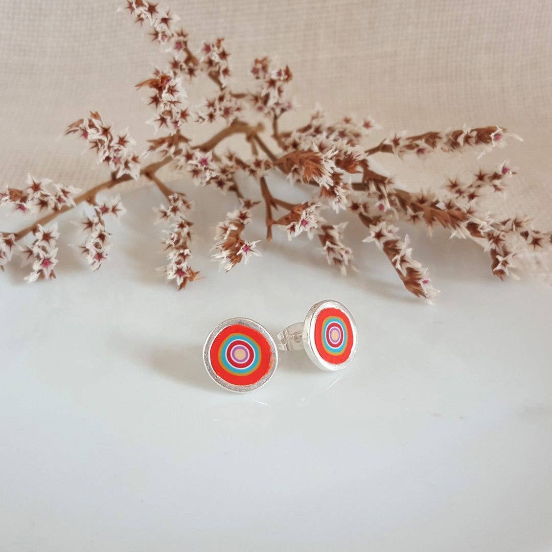 PASTACUITA - Wholesale Knopjes/oorstekers - Handgemaakte oorknopjes van polymeerklei in rustieke stijl1