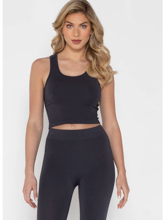 C'est Moi Clothing Co - Wholesale Tank Top - Women's - Bamboo Crop Tank Top- CEBT11053