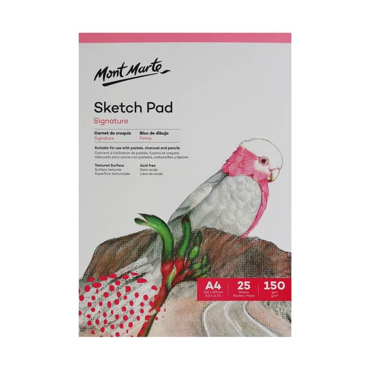 Sketch Pad Signature 150gsm 25 Sheet A4 8.3in x 11.7in for wholesale by Mont Marte Usa, Inc.