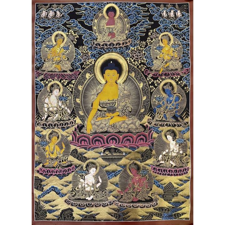 Shakyamuni Buddha Thangka for engroshandel hos Art Of Tibet