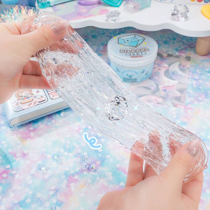 Kawaii Slime Company - Wholesale Putty/Slime - Kids - Diamond Clear Putty Slime (4pcs/case)
