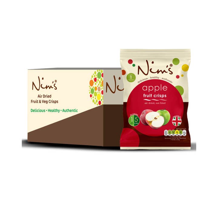 Nim's Apple Crisps - Multipack Box of 12X20g for wholesale by Nims Fruit Crisps