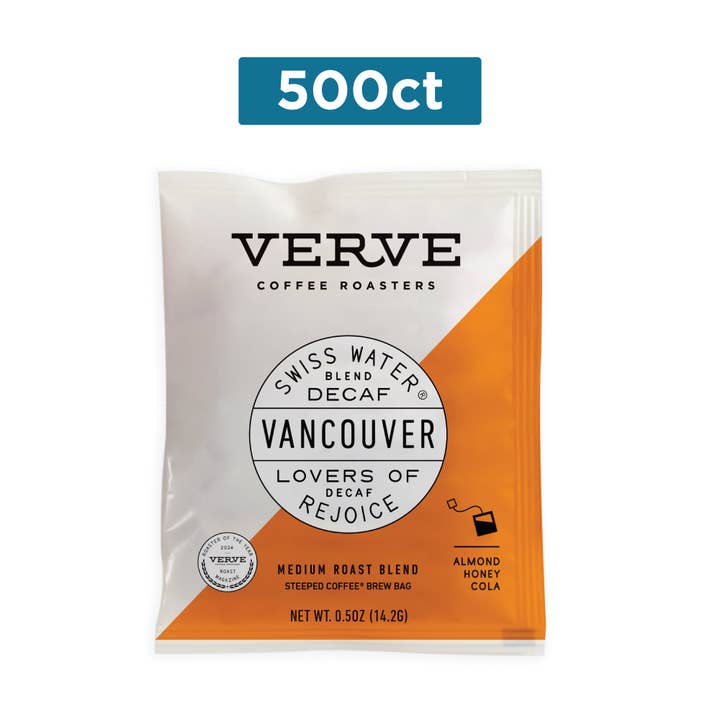 Steeped Coffee - Wholesale Coffee Beans - Verve Coffee Roasters 500-count Mastercase