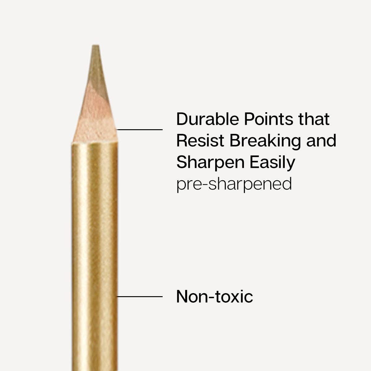 KINGART – wholesale Coloured pencil – Colored Pencils 12 Metallic Colors3