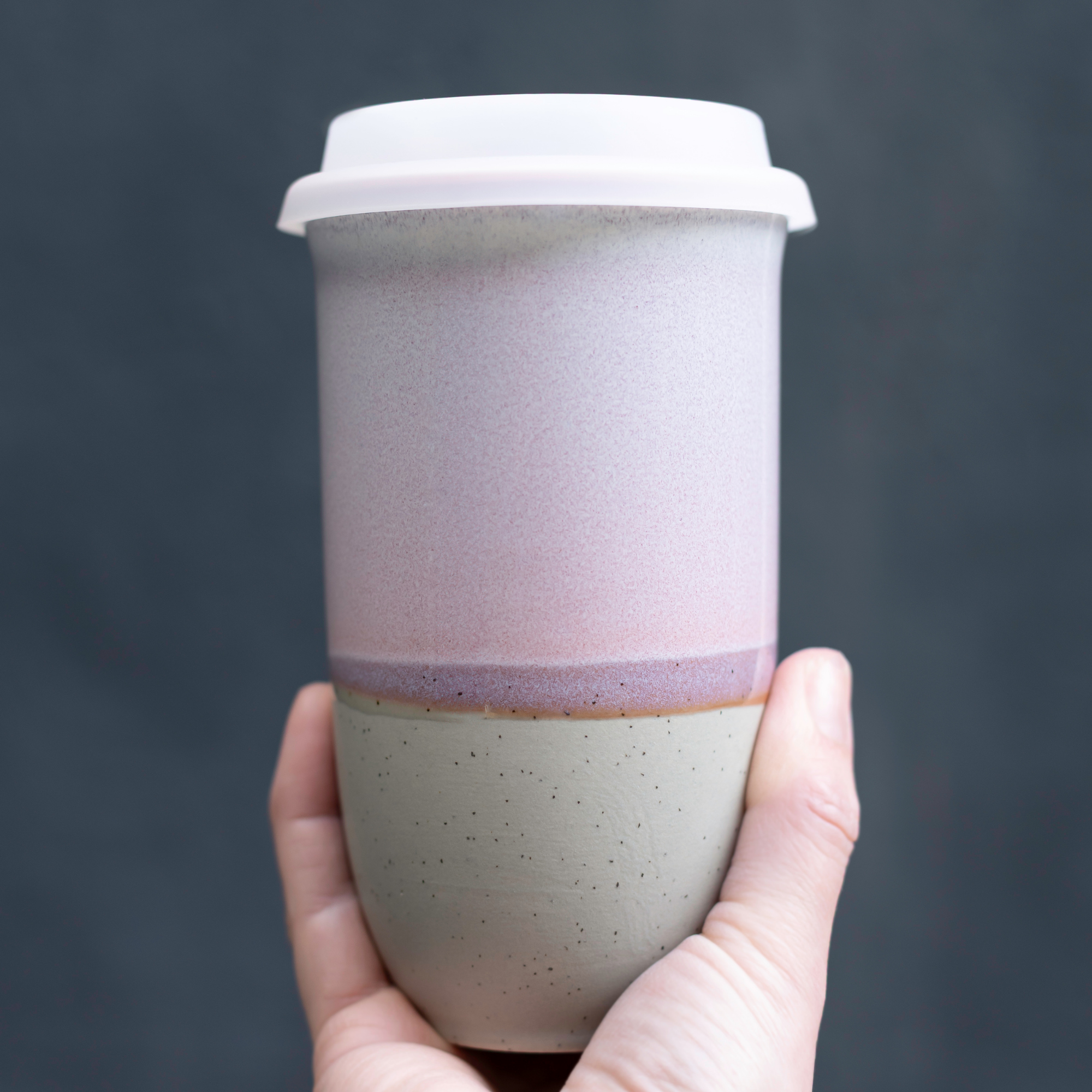 Nova Ceramics Travel Mugs - Wholesale Coffee Mug - Horizon Ceramic Travel Mug – 16oz with Lid & Sleeve2