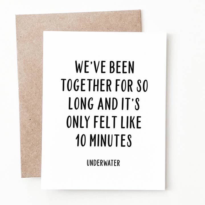 Underwater Anniversary Card for wholesale by Nine Two Design