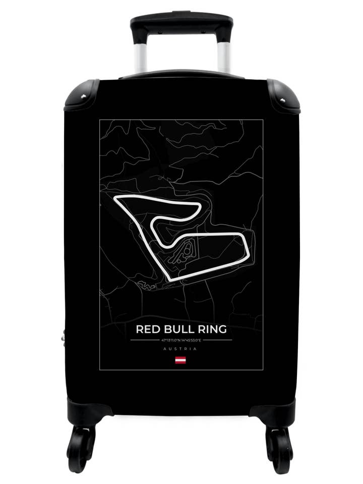 Koffer - Formule 1 - Red Bull Ring - Racebaan - Zwart wit - voor wholesale door MuchoWow