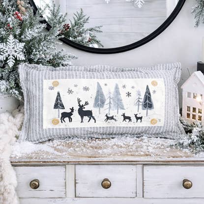 PANNEAU SEULEMENT : Pays des merveilles d'hiver CERF pour la vente par PillowPanels