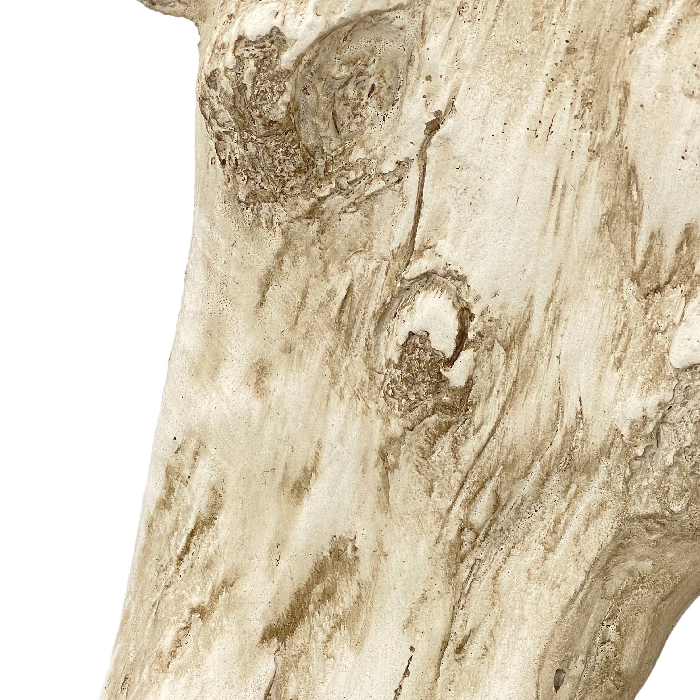 Galt International Company - Vente Figurine décorative - Statue sculptée tête de cheval effet bois, 46 cm7