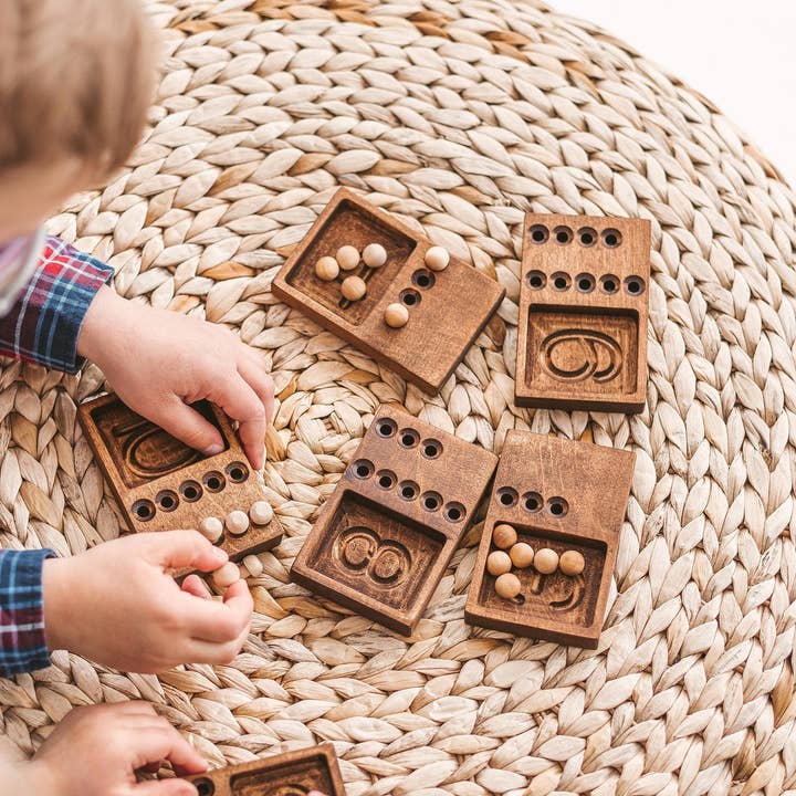 Woodinout - Wholesale Wood Toy - Kids - 10 wooden counting trays - Kids gift or Math Teachers gift3