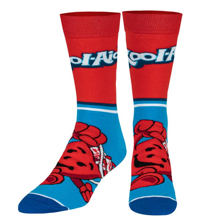 Kool Aid Half Stripe - Mens Crew Straight for wholesale by Odd Sox