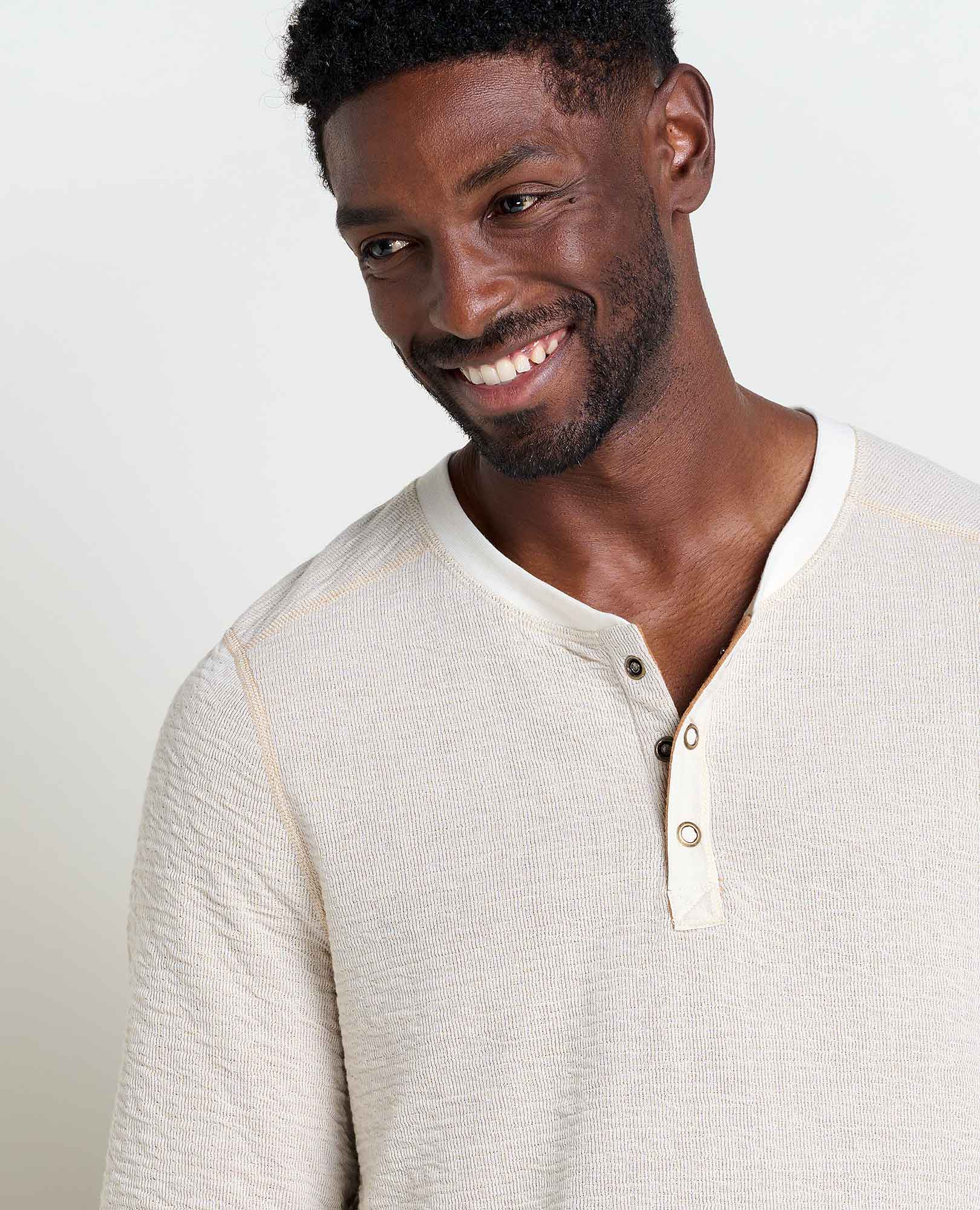 Toad&Co - Wholesale Knit Top - Men's - Men's Nord Reversible Long Sleeve Henley F252