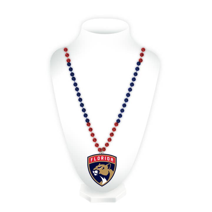 Rico Industries - Wholesale Beaded/Pearl Necklace - NHL Florida Panthers Sports Beads