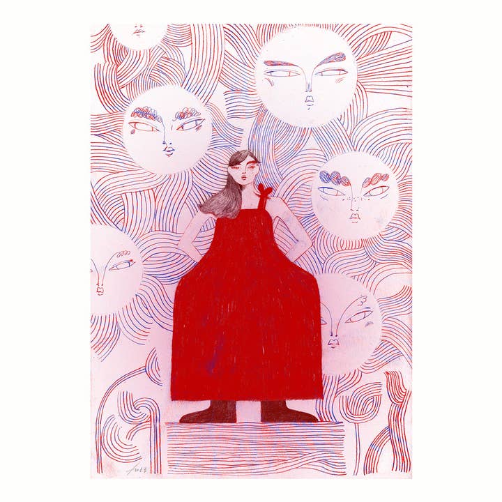 FineArt Print SUUUNS for wholesale by Franziska Uhlig Illustration