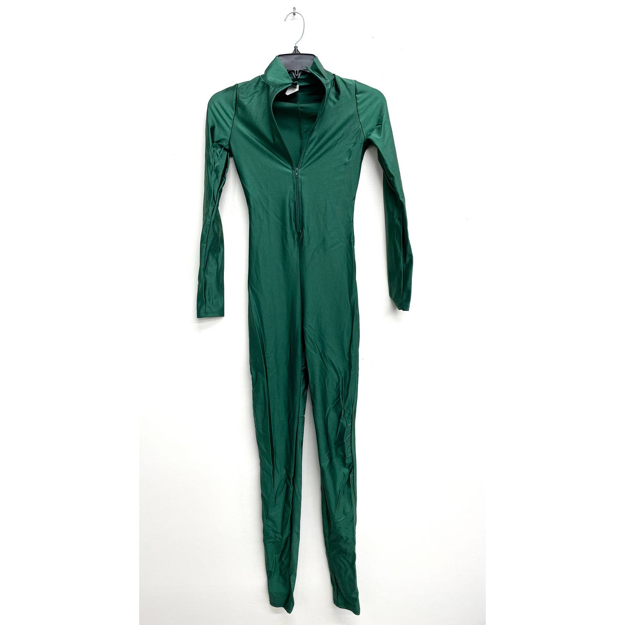 Uptown Apparel - Wholesale Jumpsuit - Women's - J5207 Shiny Front Zipper Stretch Catsuit4