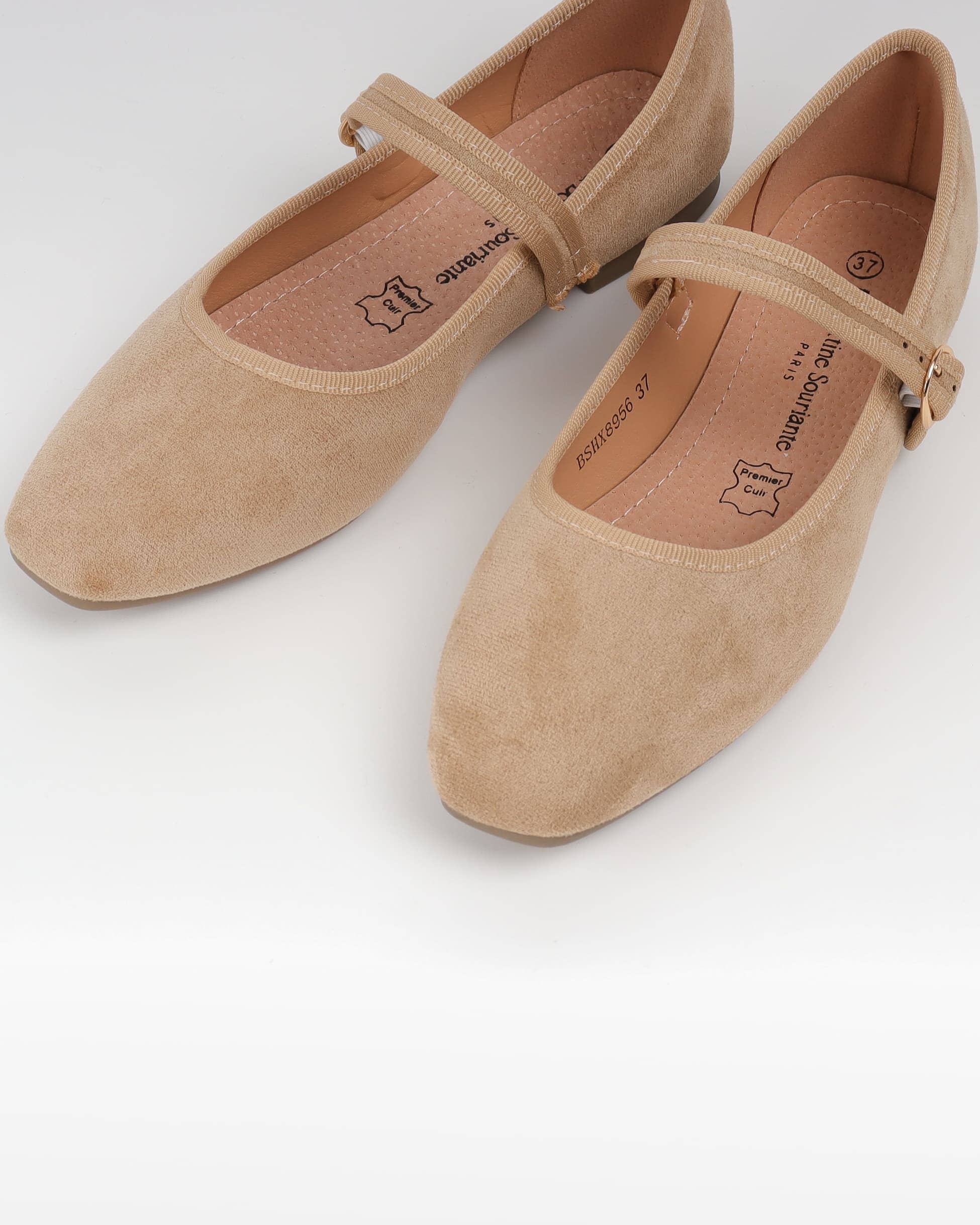 La Bottine Souriante - Wholesale Flats - Women's - Mary Jane Ballet Flats in Suede – Fine Buckle30