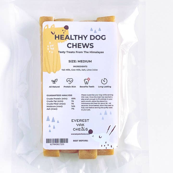 Gezonde Yak Cheese Dog Chews (bulkopdrachten met verpakking) voor wholesale door Everest Yak Chews