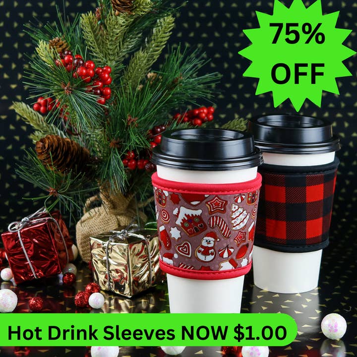 Seriously Shea - Wholesale Drink Huggers & Koozies - 75% OFF HOT DRINK SLEEVES | Almost Sold Out