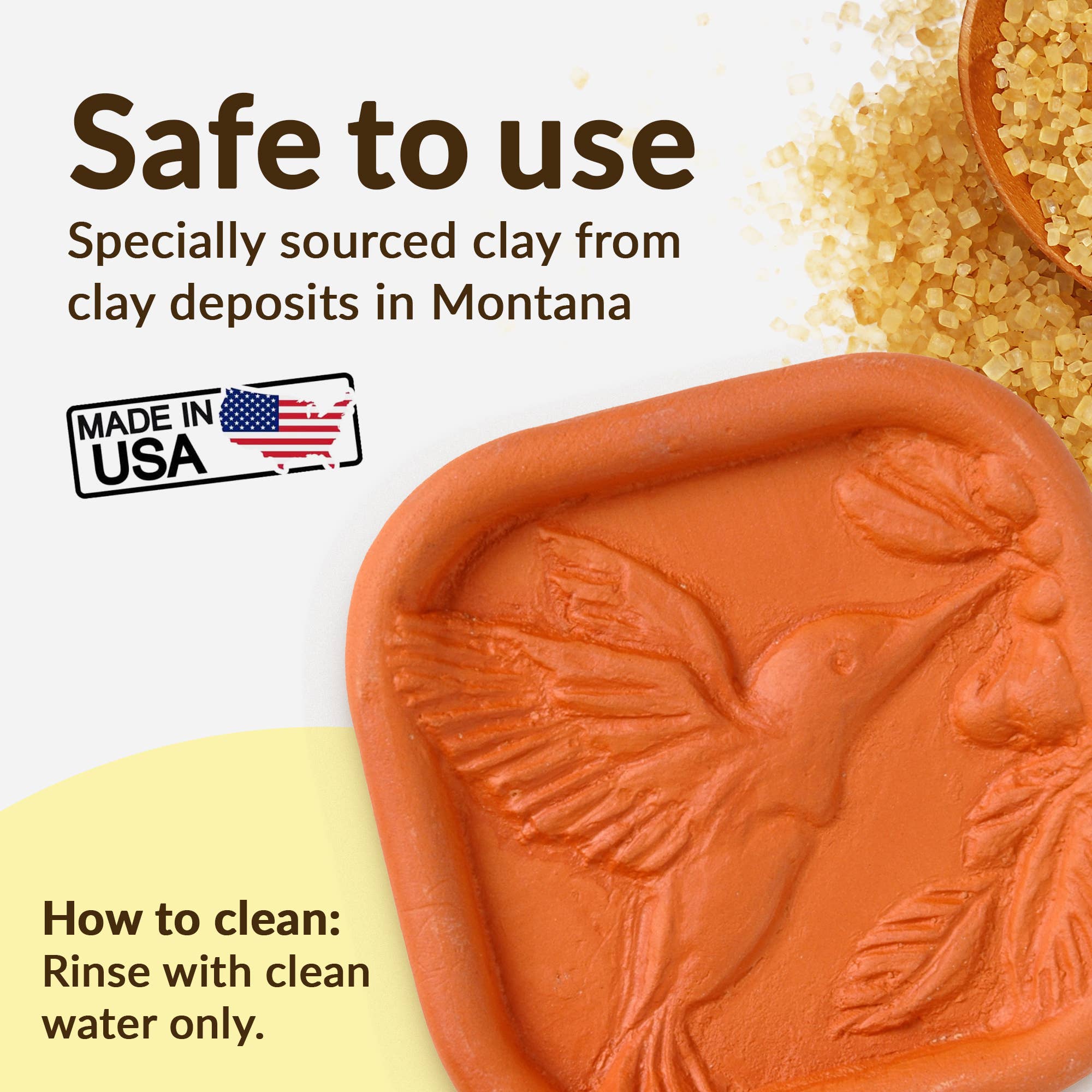 JBK Pottery - Wholesale Kitchen Tool/Gadget - Brown Sugar Saver - Hummingbird Design6