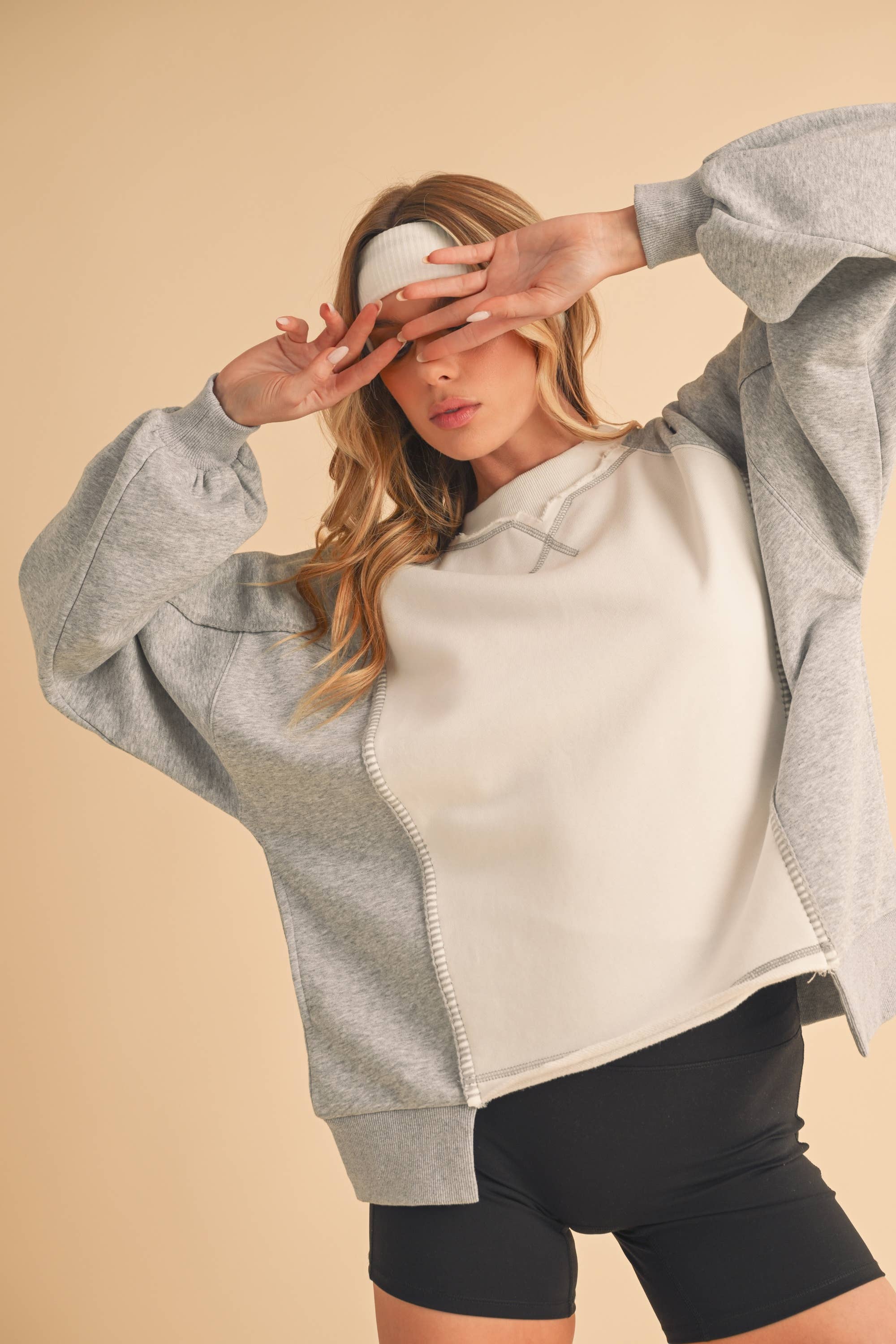 AEMI + CO - Wholesale Knit Sweater - Women's - 999FK Nya Colorblock Sweater6