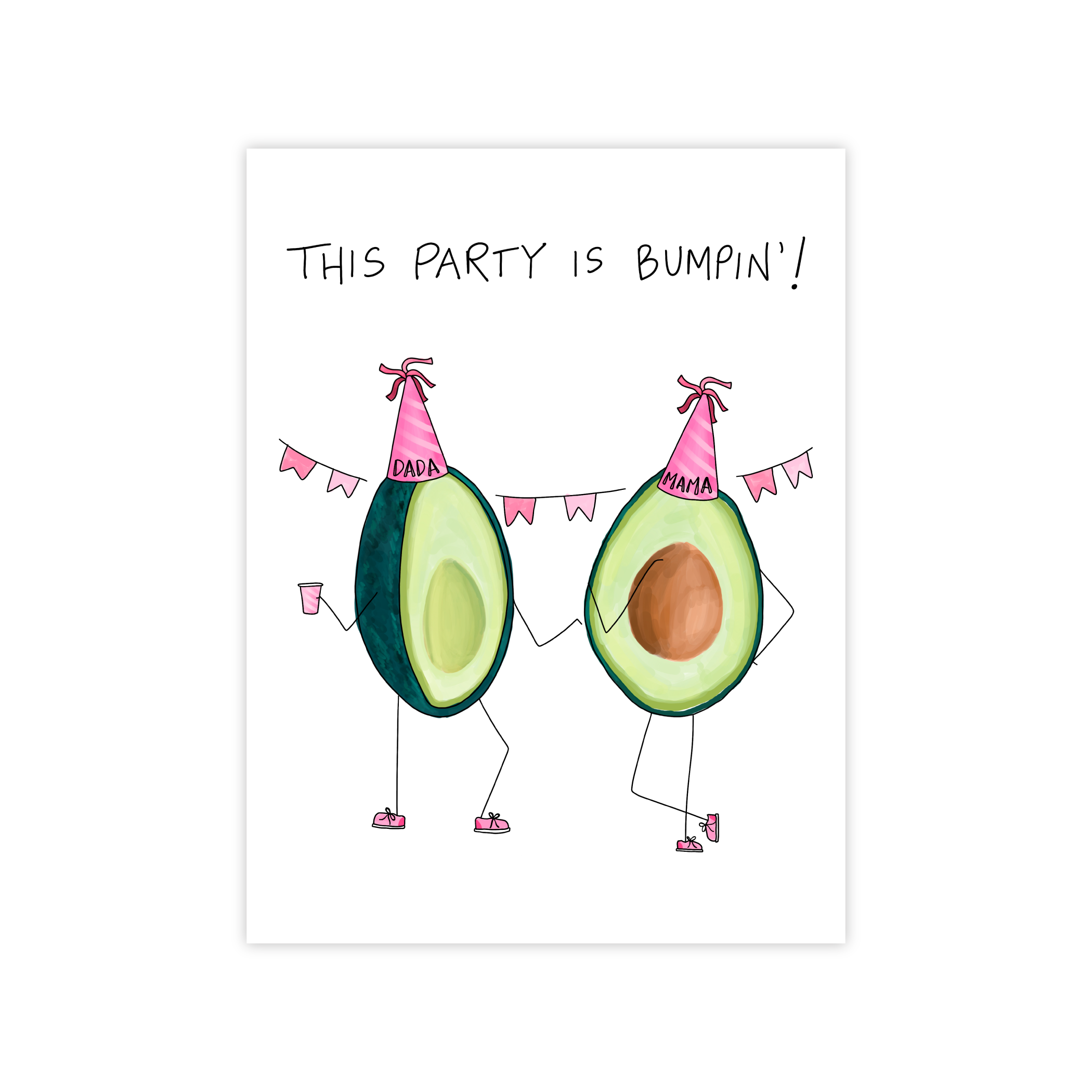Lemon Lines - Wholesale Baby Card - A Bumpin' Party7