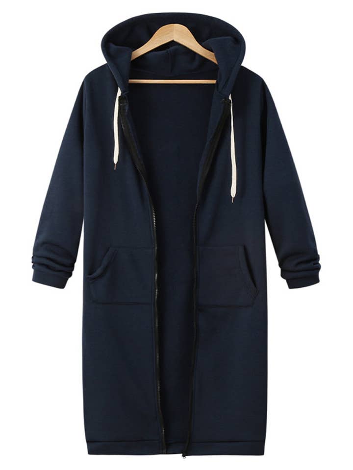 safistyle - Wholesale Coat - Women's - Hooded Long-Sleeve Mid-Length Coat2