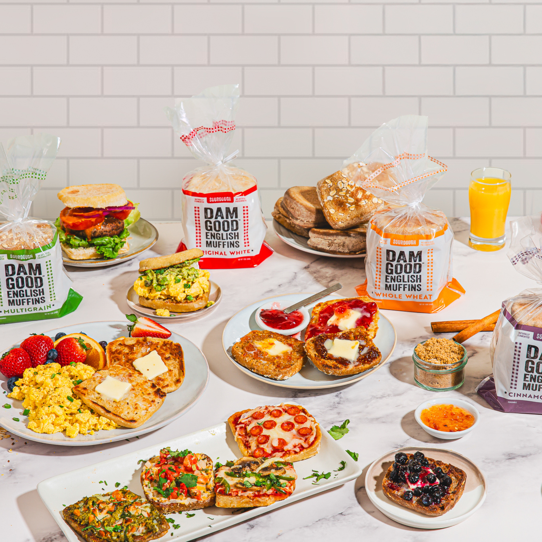 Dam Good® English Muffins - Vente Pains/tortillas - Muffins anglais au levain, emballage varié3