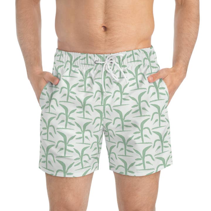 Lyford Palm Swim Trunks for wholesale by Erin Donahue Tice
