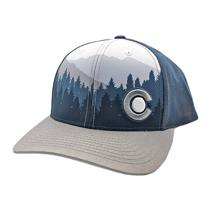 Alpine Snapback Hat - Indigo/Gray for wholesale by ColoradoCool Apparel