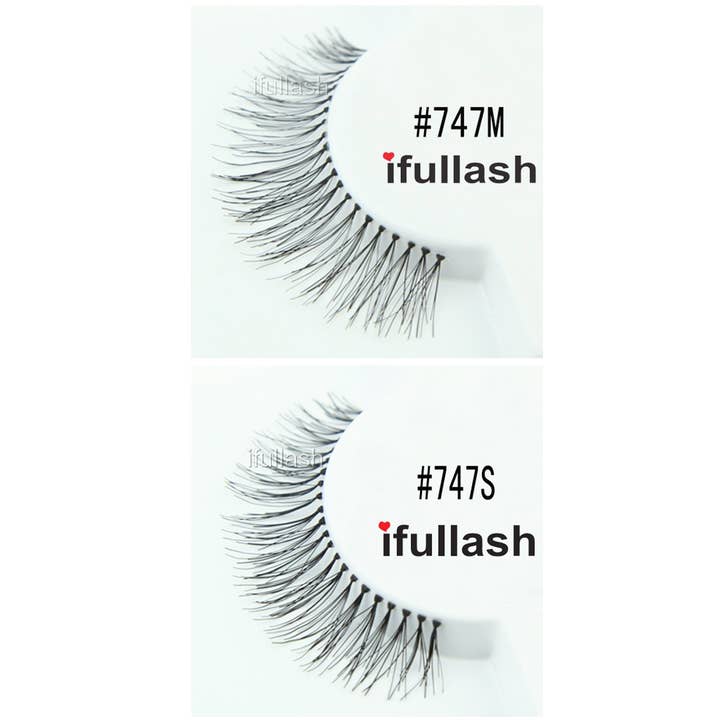 KC Factory - Wholesale False/Fake Eyelashes - Eyelashes Black 12Pair - Human Hair (100LASH-01)7