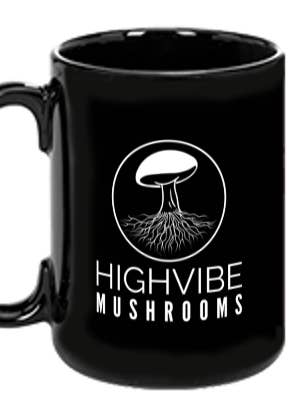 Tazza HVM-Nera per la vendita all'ingrosso da parte di HighVibe Mushrooms