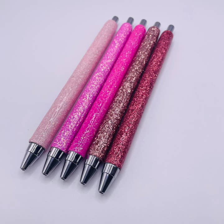 Pink Glitter Gel Pen Pack for wholesale by Mountain Laurel Designs Co