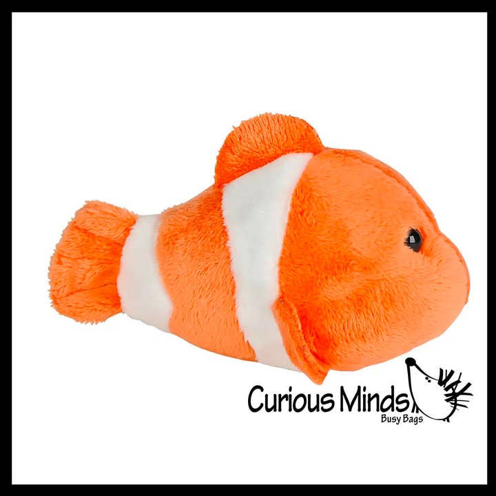 Curious Minds Toys - Wholesale Stuffed/plush toy – Kids & baby - 1 Cute Clownfish Plush Stuffed Animals- Adorable Mini Plushi2