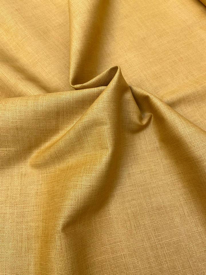 901203 - Hørlook sennepsfarvet - 100 % økologisk bomuld for engroshandel hos Artiq Textiles