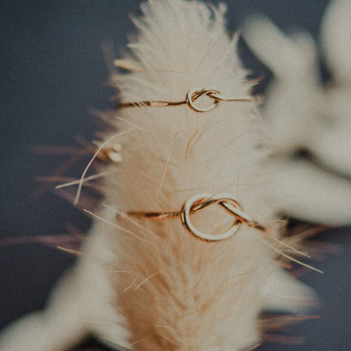 Hannah Naomi - Wholesale Band/Stacked Ring - Open Knot Ring, 14K Gold Fill6