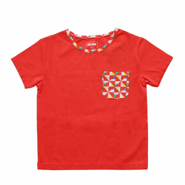 Pocket Tee - Pinwheel Parade for wholesale by Ola! Otter